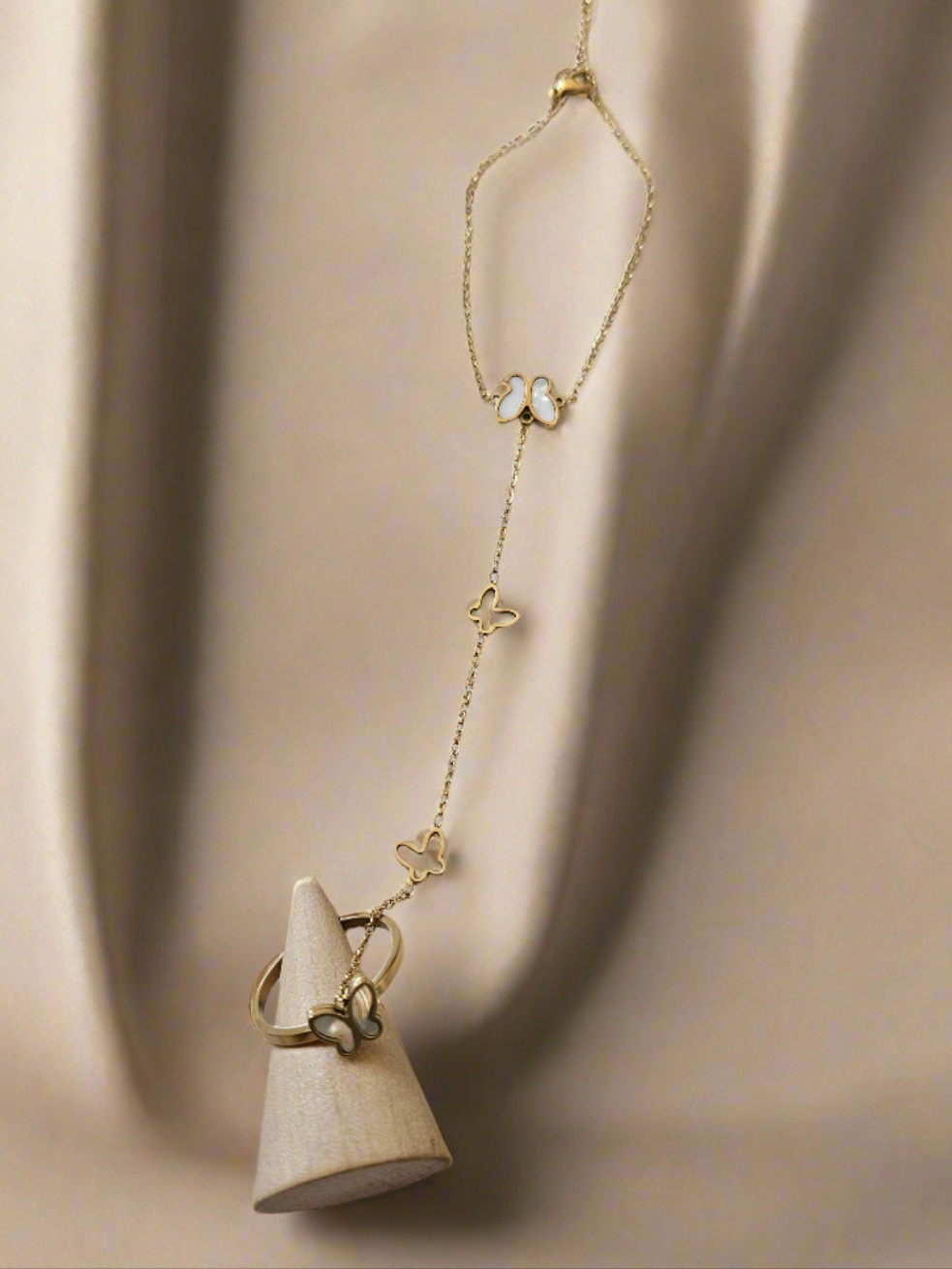 BRACELET BAGUE PAPILLON