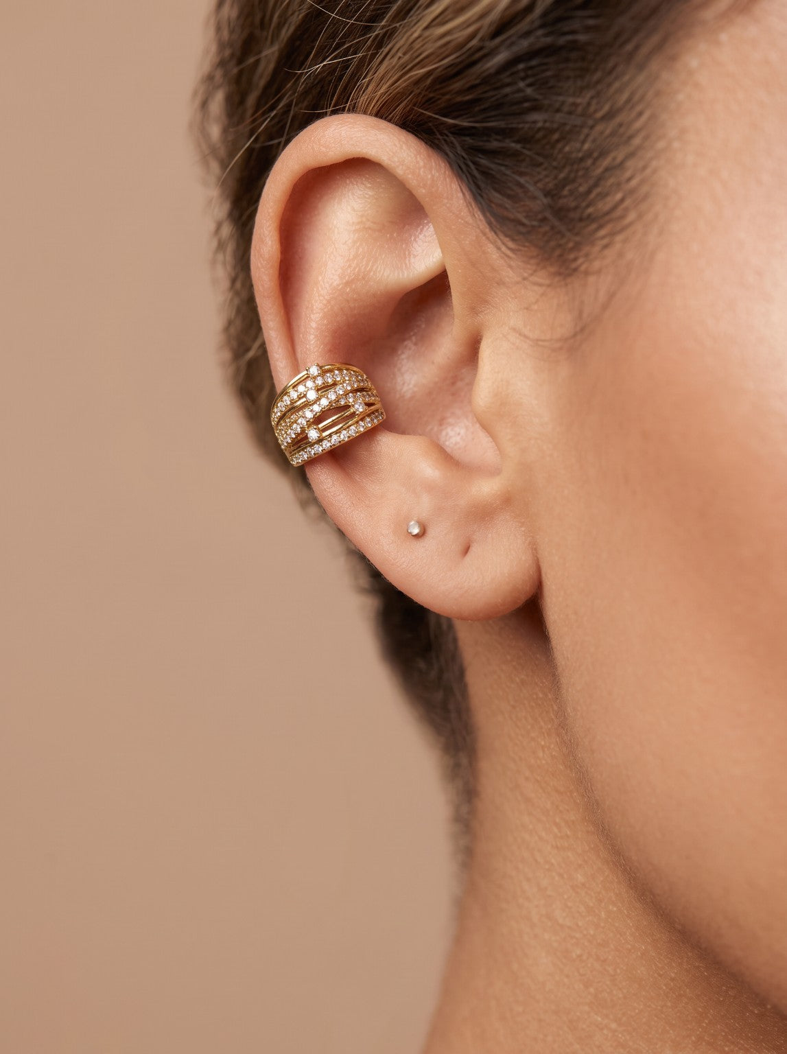 Ear cuff Soléna doré