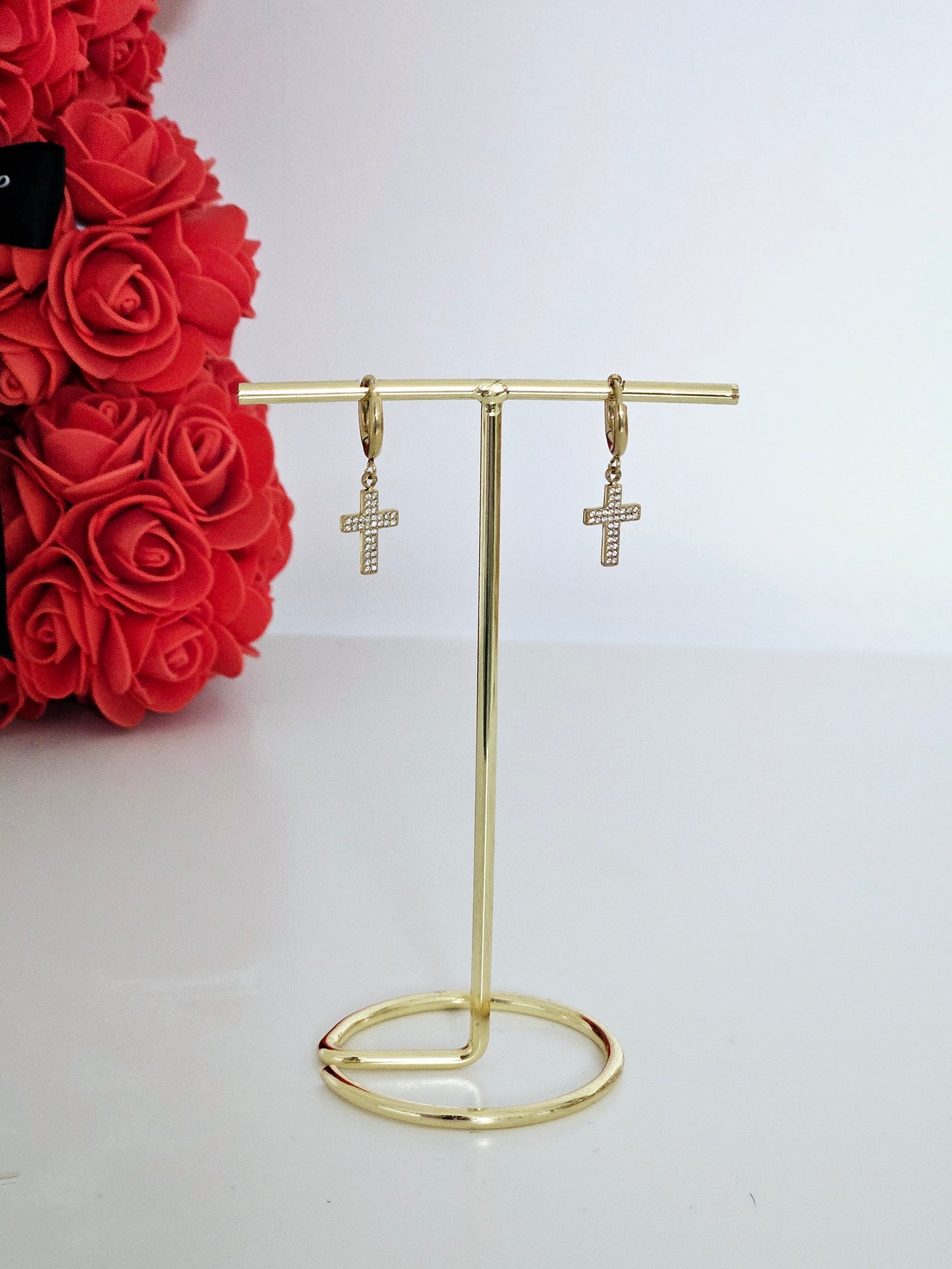 BOUCLE D'OREILLES CROIX