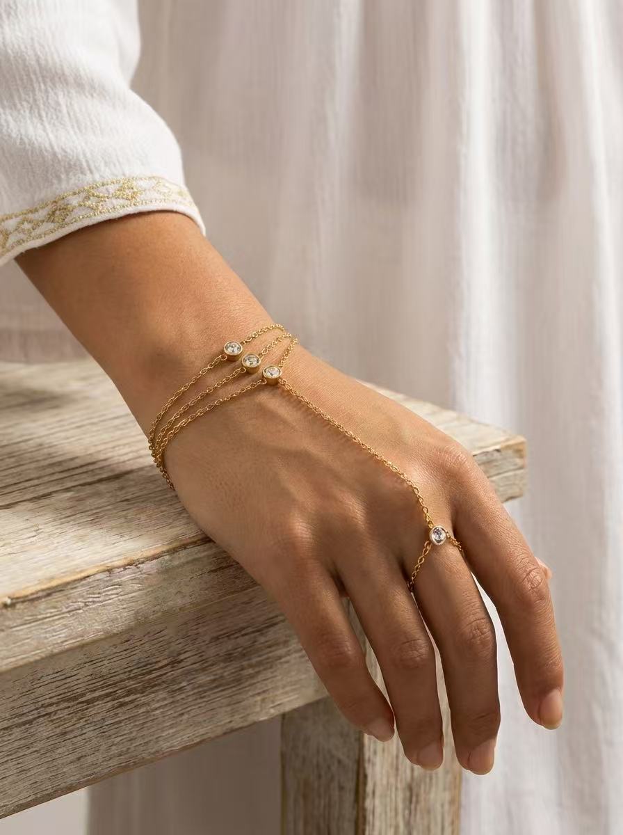 BRACELET BAGUE DIAMANT