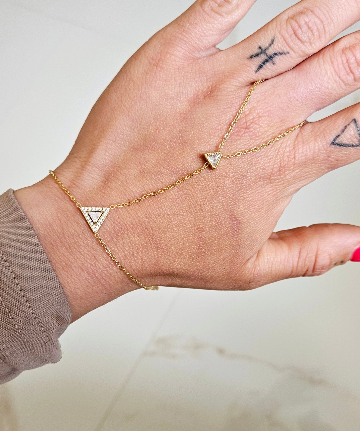 BRACELET BAGUE TRIANGLE