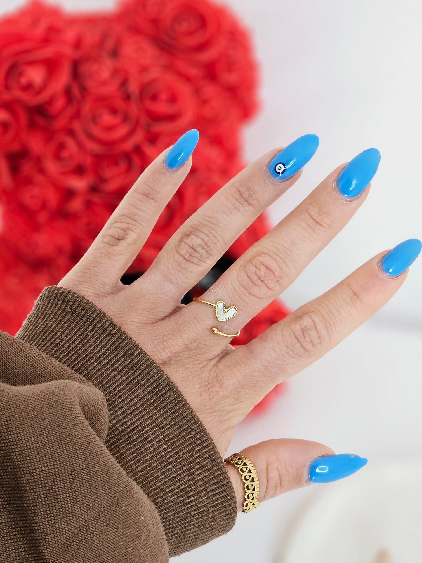 BAGUE COEUR NACRÉ