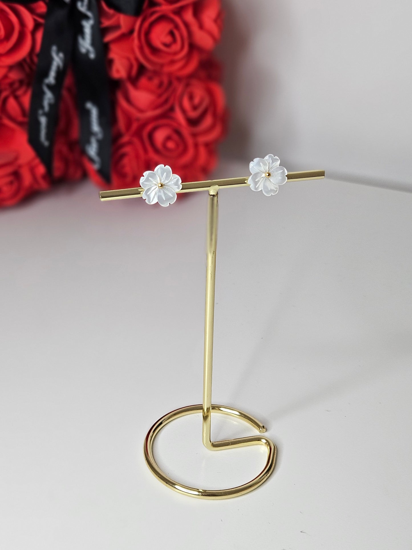 BOUCLE D'OREILLES FLEURS