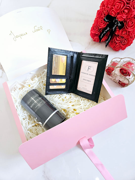 COFFRET PARFUM, RANGE DOCUMENT CUIR