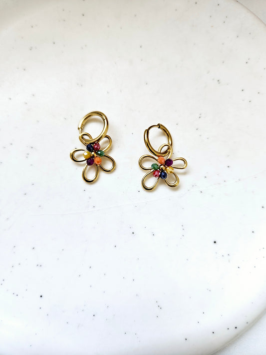 BOUCLES D'OREILLES FLORE