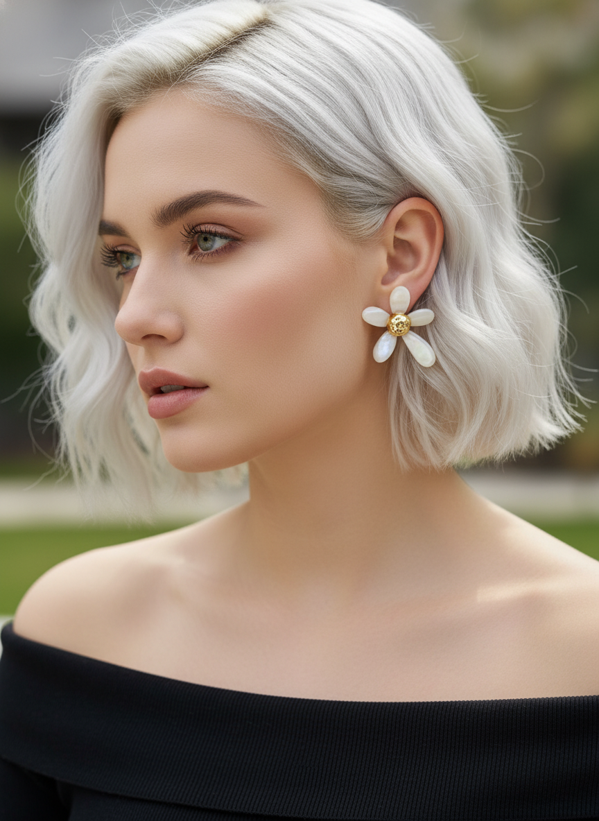 BOUCLES D'OREILLES FLORA