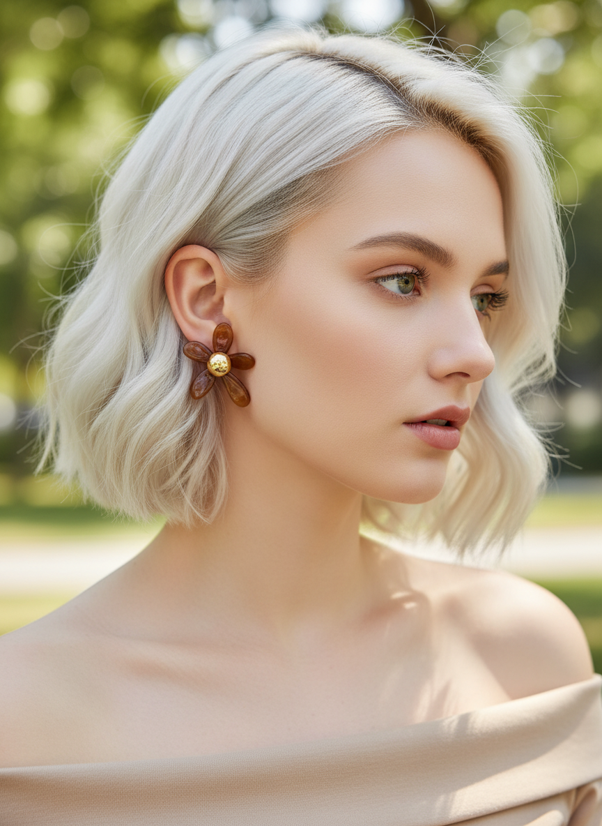 BOUCLES D'OREILLES FLORA