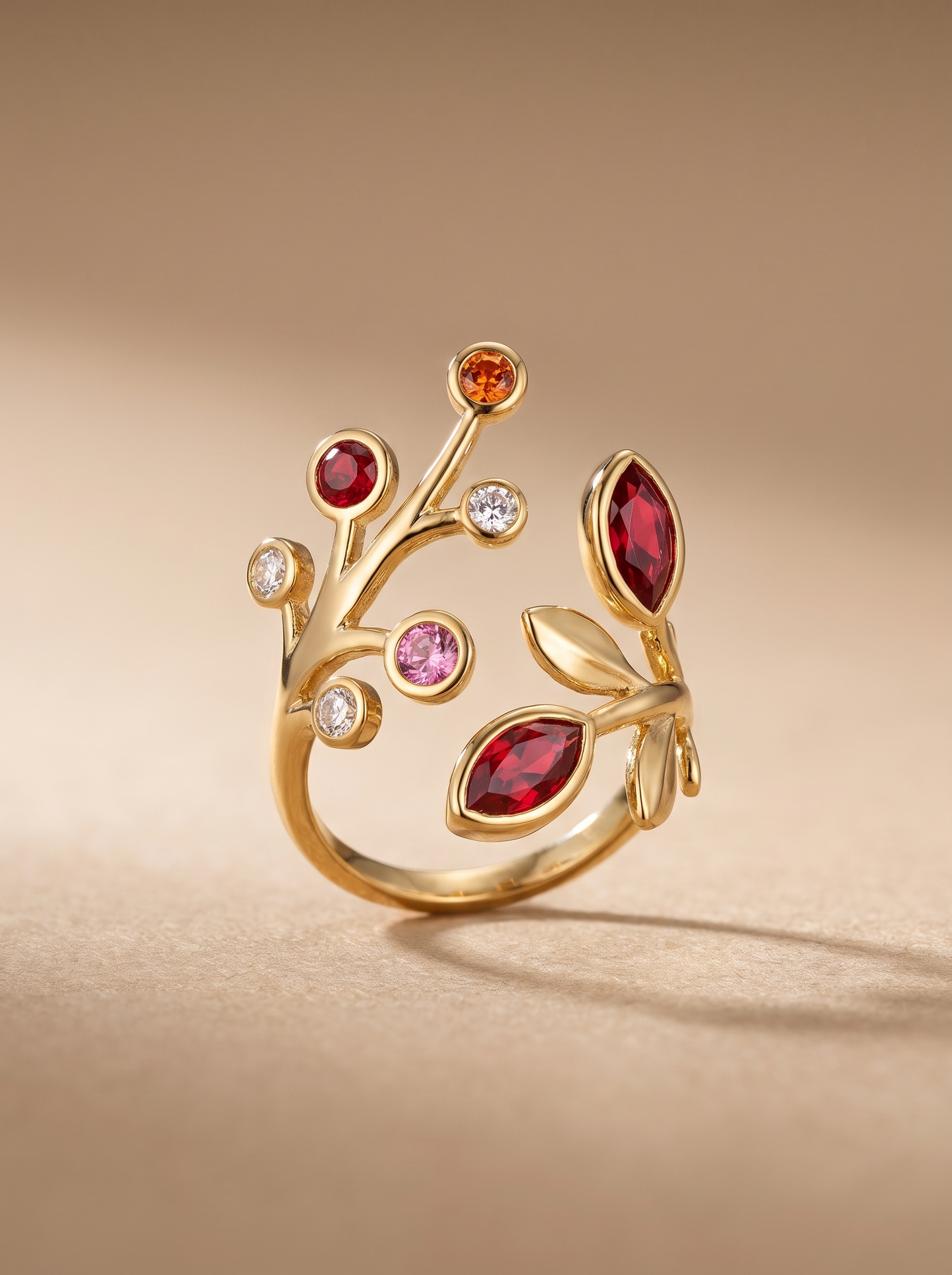 Bague Florine coloris Bordeaux