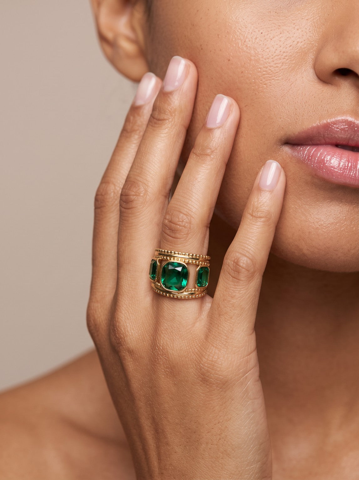 Bague Isaline pierre transparente
