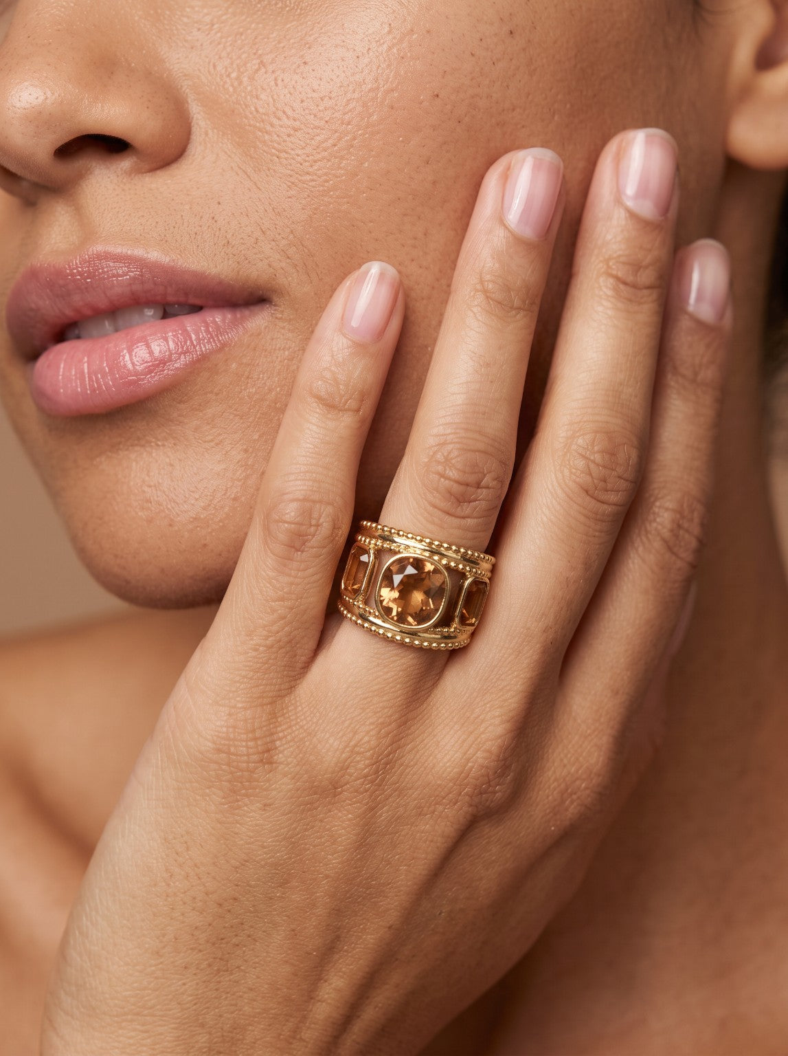 Bague Isaline pierre verte