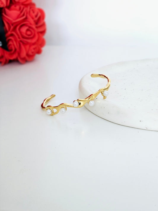 BRACELET JONC PERLE