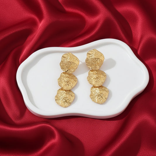 BOUCLES D'OREILLES FEUILLE D'OR