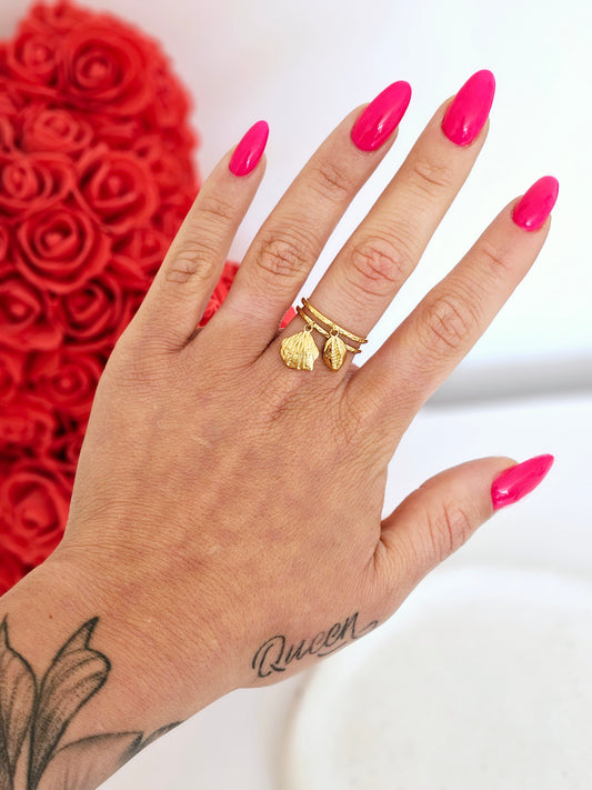 BAGUE BRELOQUE COQUILLAGE